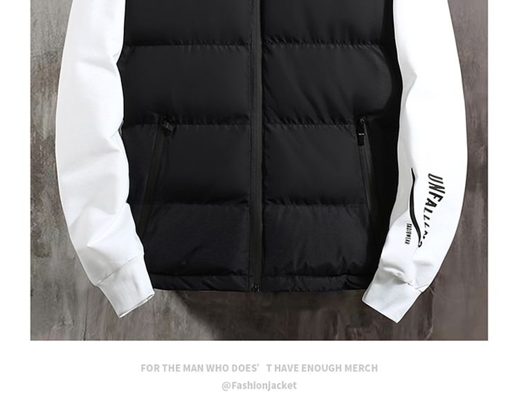 YIKES - Puffervest met opstaande kraag en rits