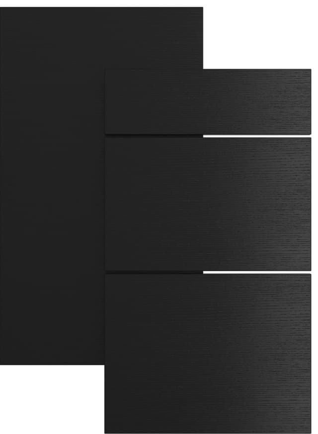Epoq Edge Black Ash låge 40X57 til køkken