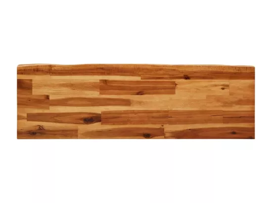 Banc avec bord vivant 110 cm bois d'acacia massif