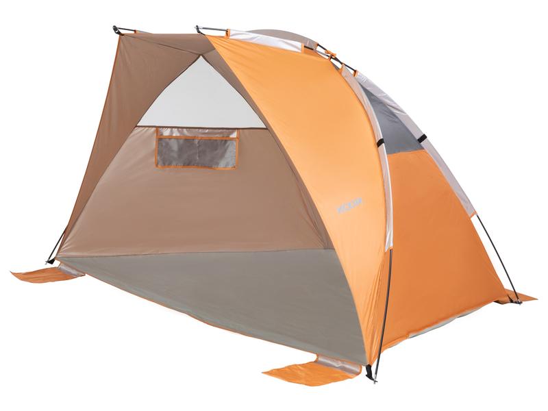 KOOR Strandzelt XL, Peach Strandmuschel schützt vor Sonne, Wind und leichtem Regen