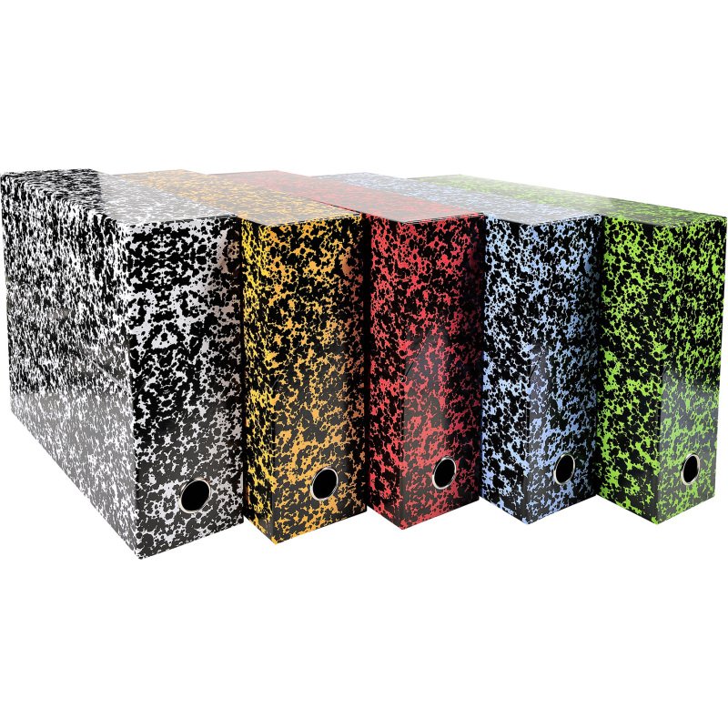 Boîte de classement carton EXACOMPTA Annonay dos 12 cm couleurs assorties