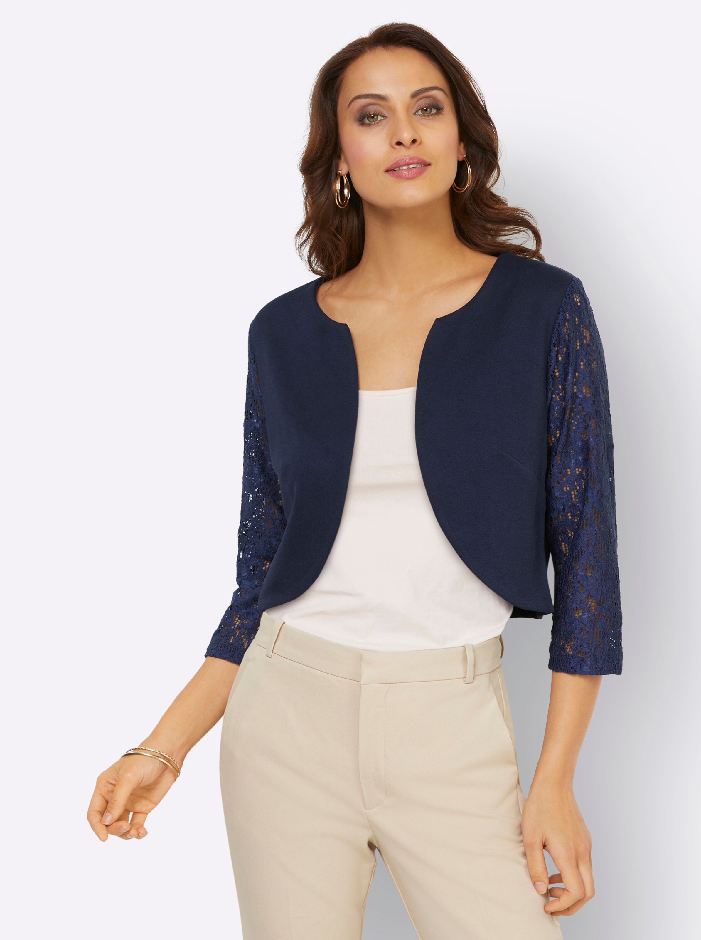 Shirtjacke in nachtblau