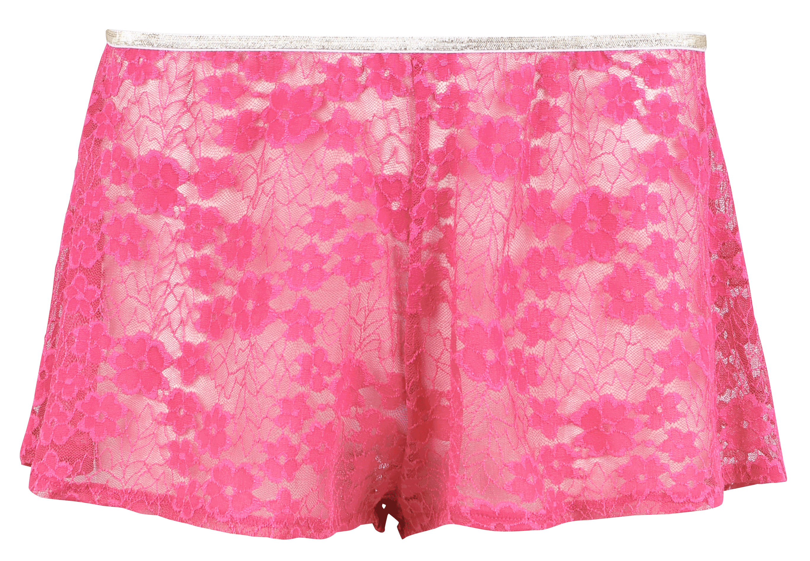 ABEL - Short de lingerie en dentelle | Rouge