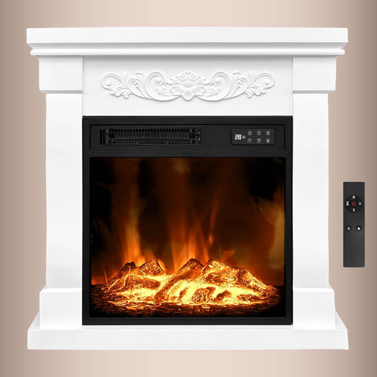 Elektrokamin | 2 Heizstufen | 900W - 2000W | viele Modelle | LED - 3D Flammeneffekt mit Farbwechsel | inkl. Fernbedienung Timer & Thermostat | Überhitzungsschutz | Fiona