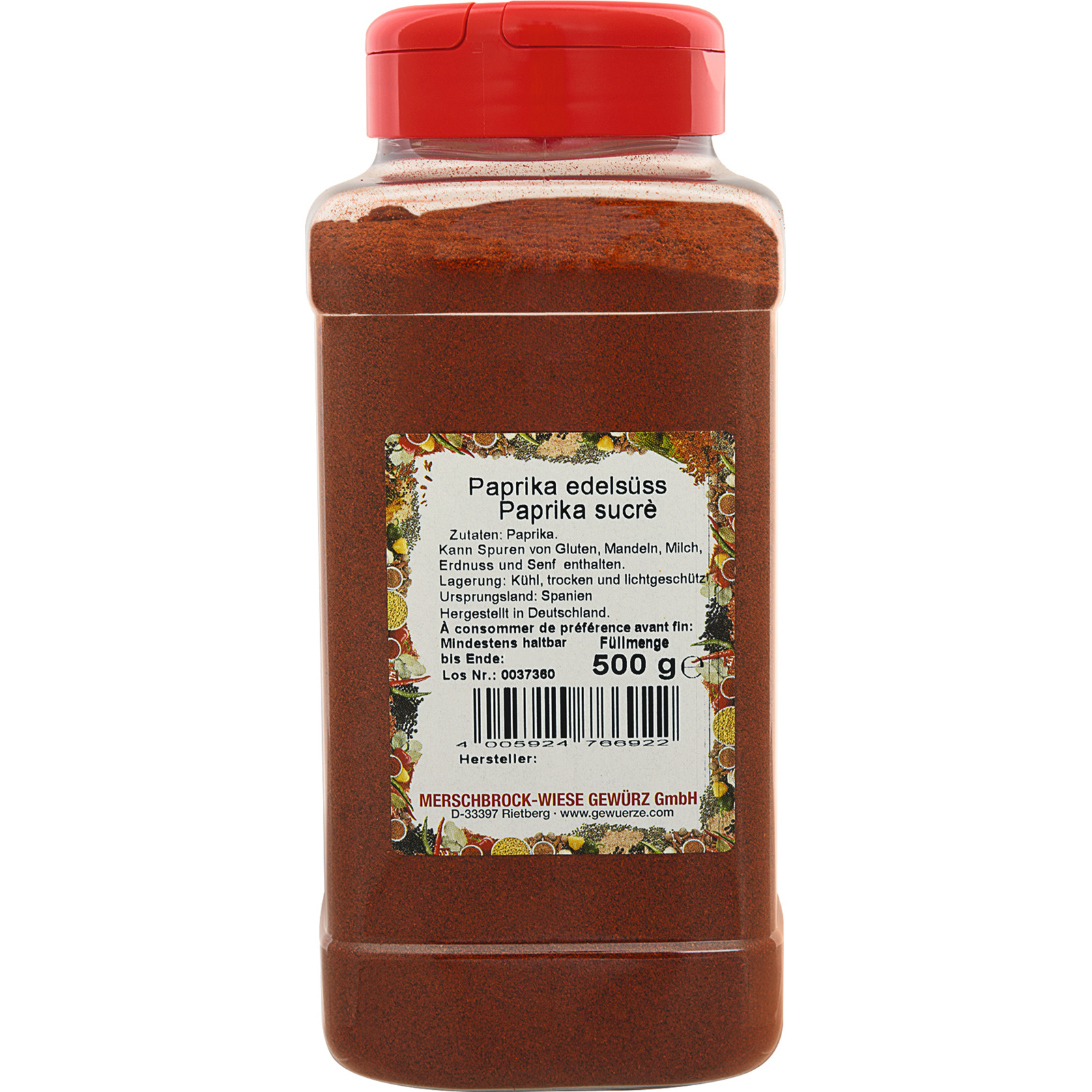 Paprika Edelsüss 500 g