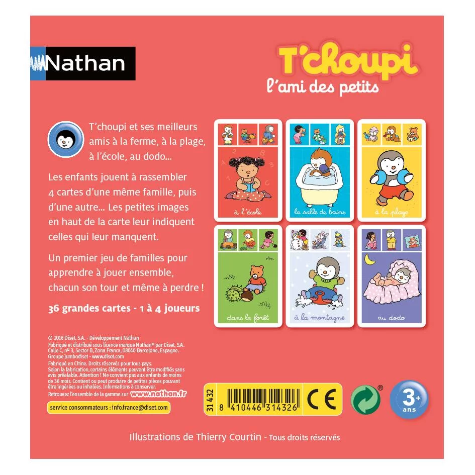 T'CHOUPI - MON PREMIER JEU DE FAMILLES