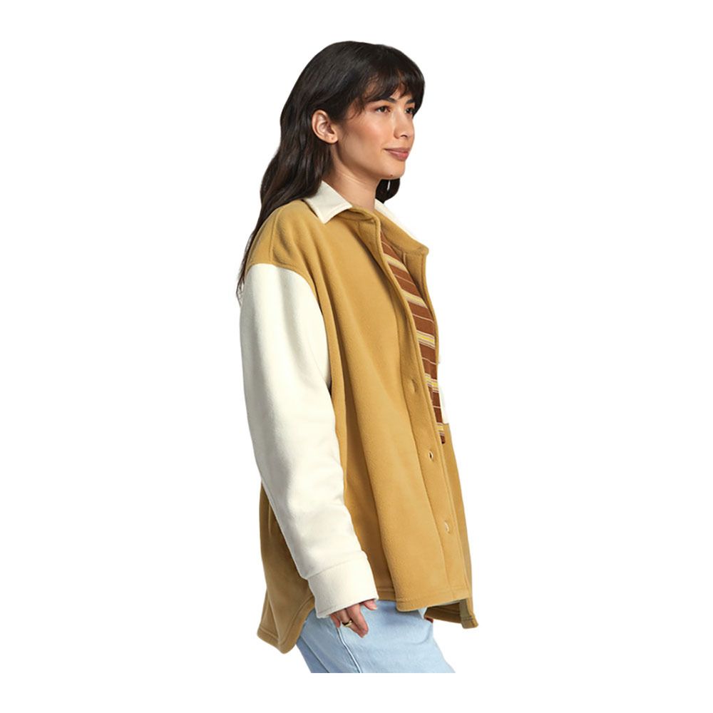 Rvca POLAR BIRDIE SHACKET - Surchemise Femme tan