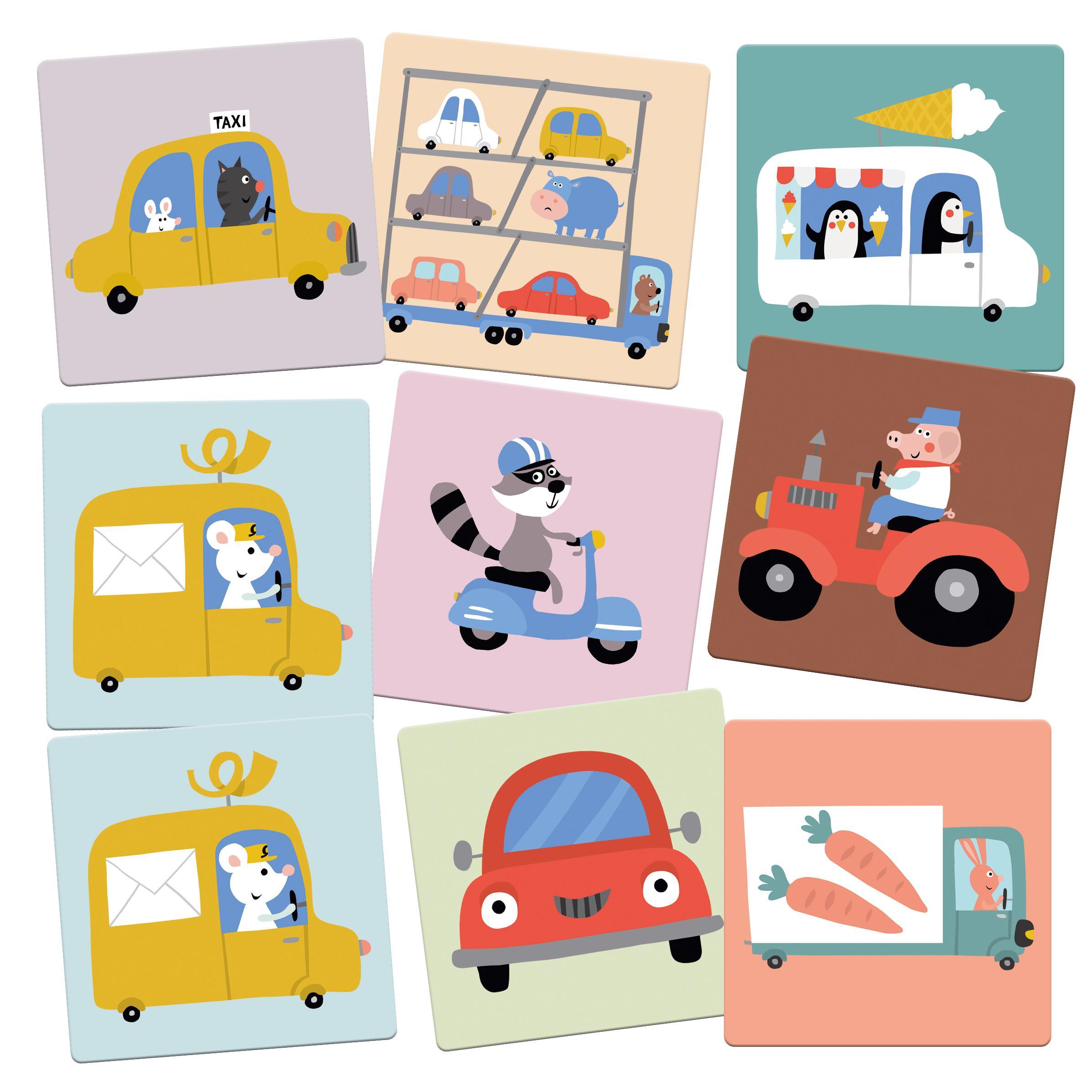 Die bunten Fahrzeuge – Mein Maxi-Memo