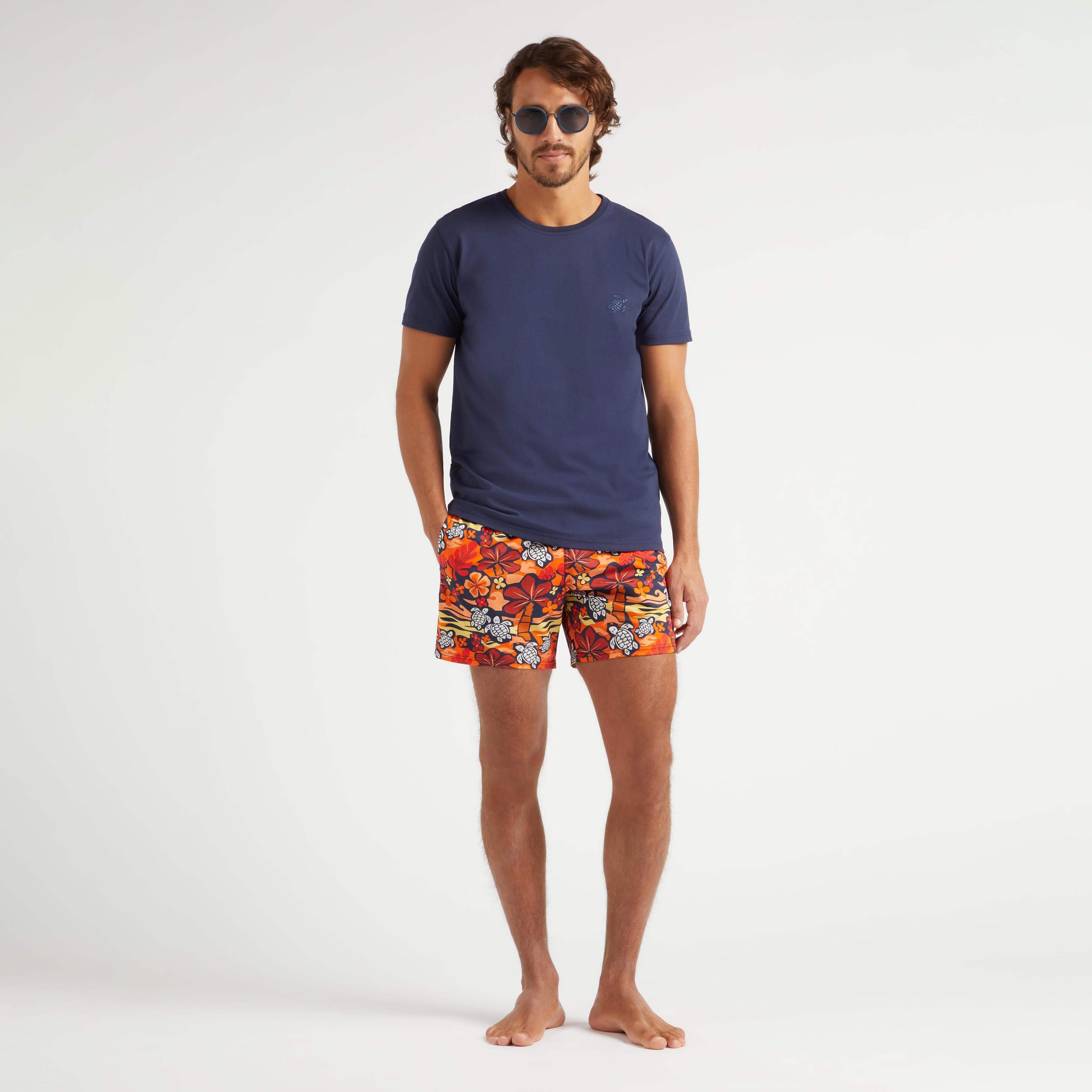 T-shirt Coton Organique Homme Imprimé Monoi Turtles