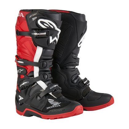 Botte enduro Alpinestars HONDA TECH 7 DRYSTAR 2025 - Noir / Rouge
