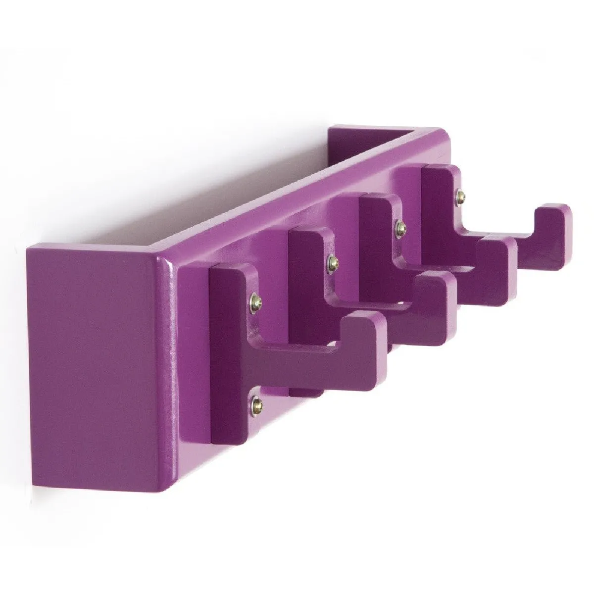 Decoshop26 Porte-clés mural polyvalent - Violet