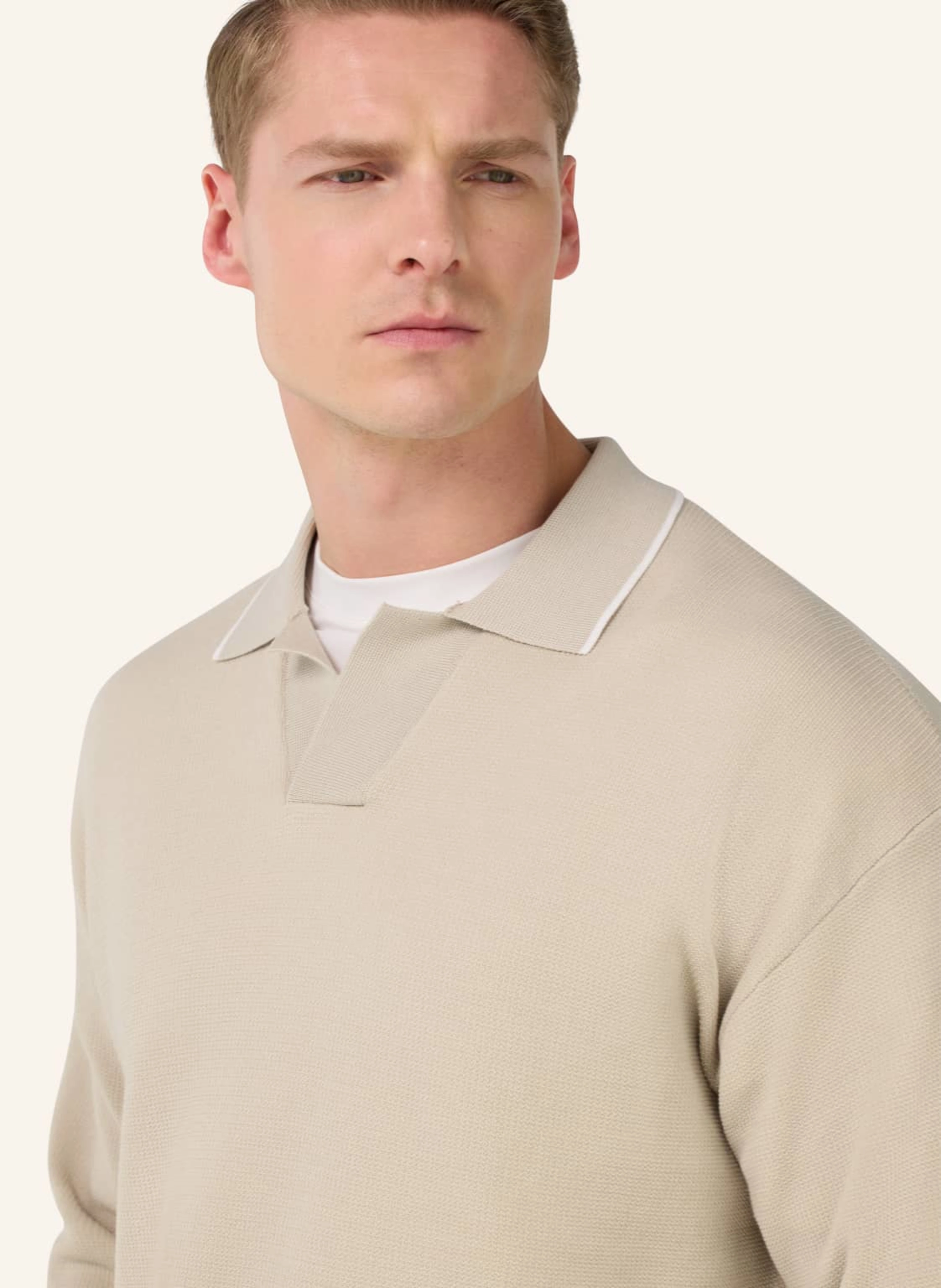 BOGGI MILANO Strick-Poloshirt