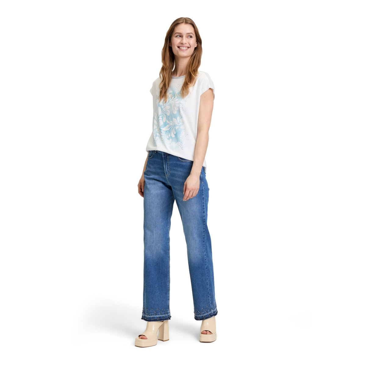Dames Top Johanne print glitter