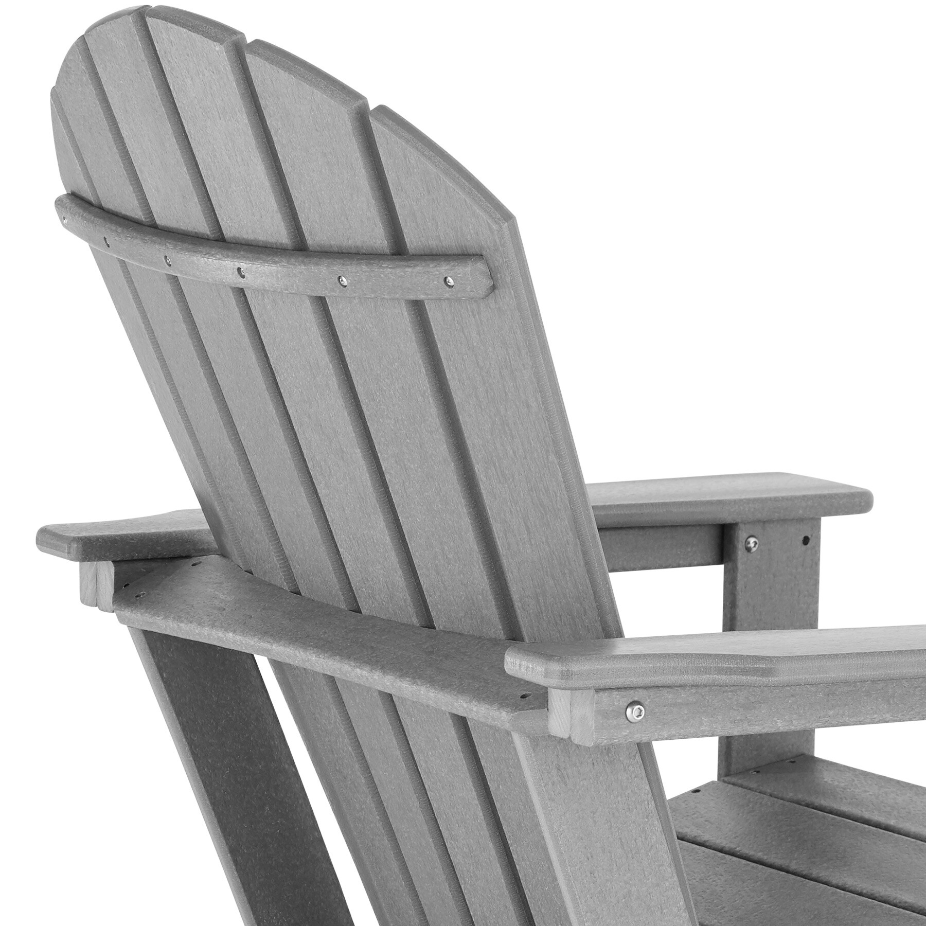 tectake® Gartenstuhl, im Adirondack-Stil, hohe Rückenlehne und breite Armlehnen, Belastbarkeit 120 kg, 83 x 79 x 97 cm