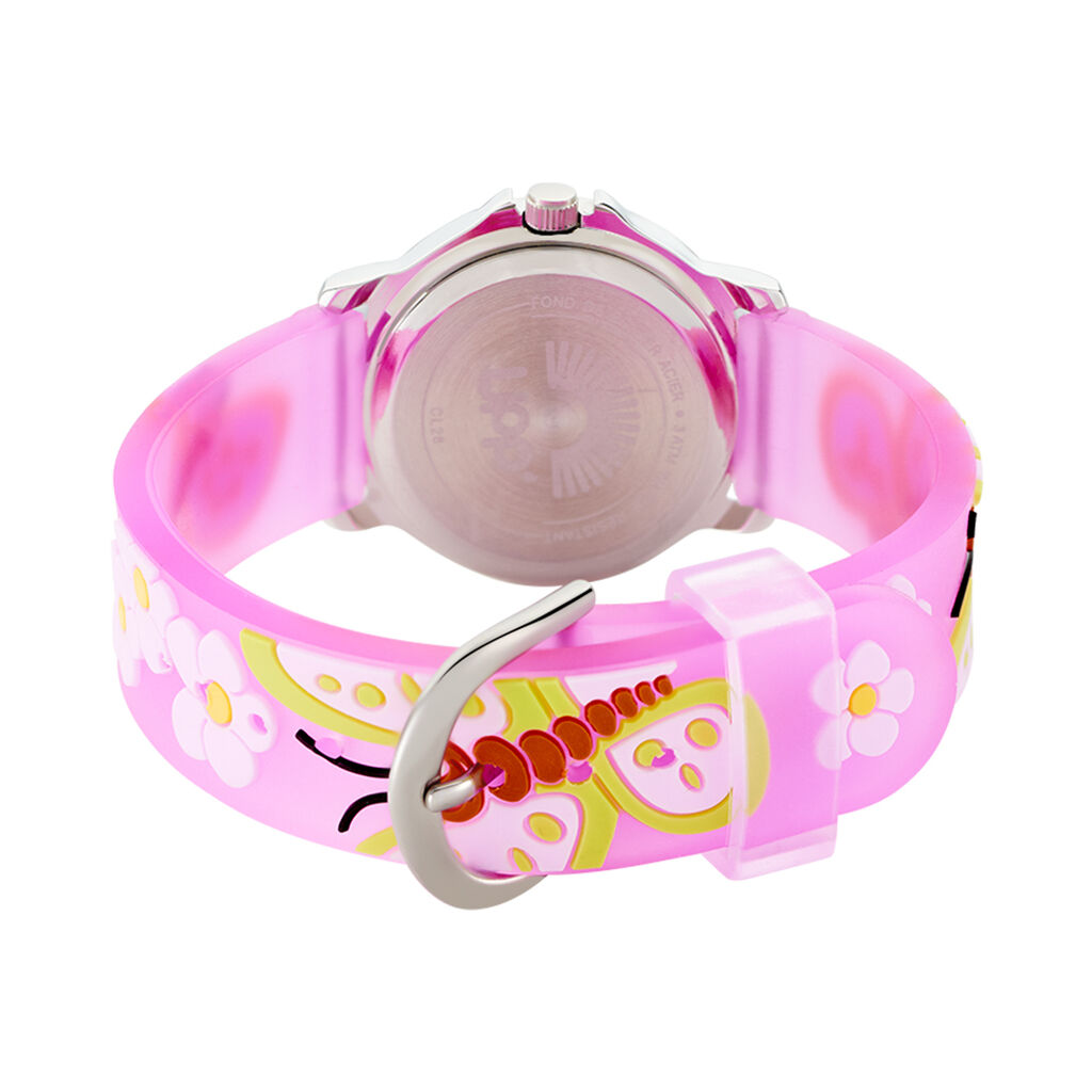 Montre Upp Papillon Vert Et Parme