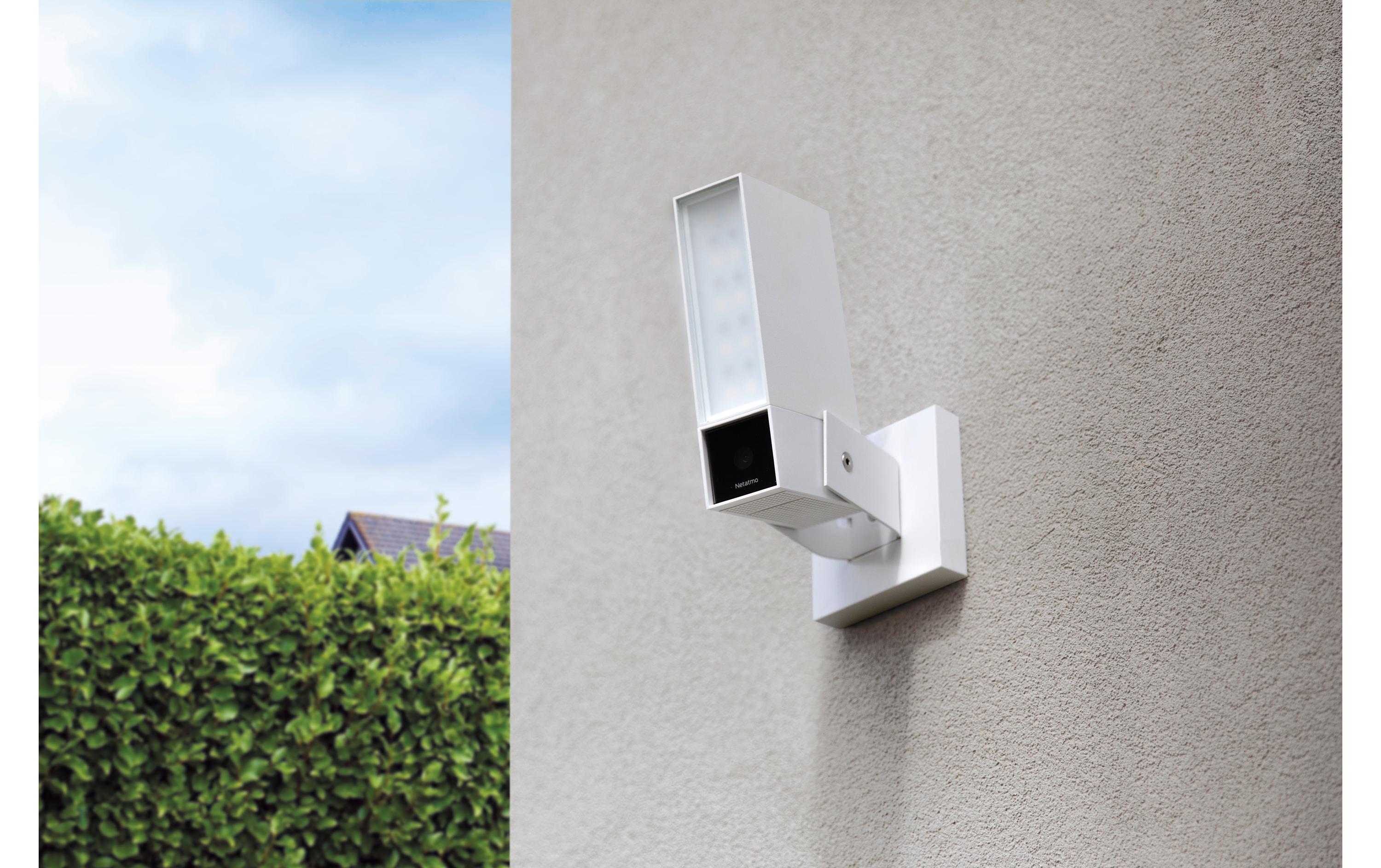 Netzwerkkamera Smarte Aussenkamera mit Sirene Weiss<br>Netatmo Smarte Aussenkamera mit Sirene