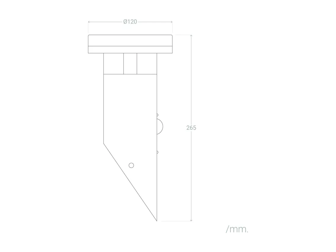 Applique Murale Solaire LED 1,5W Aluminium avec Détecteur de Mouvement Argent