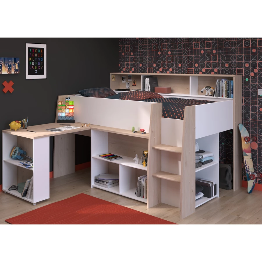 Parisot Hochbett Lucas Japanische Eiche Japanische Eiche