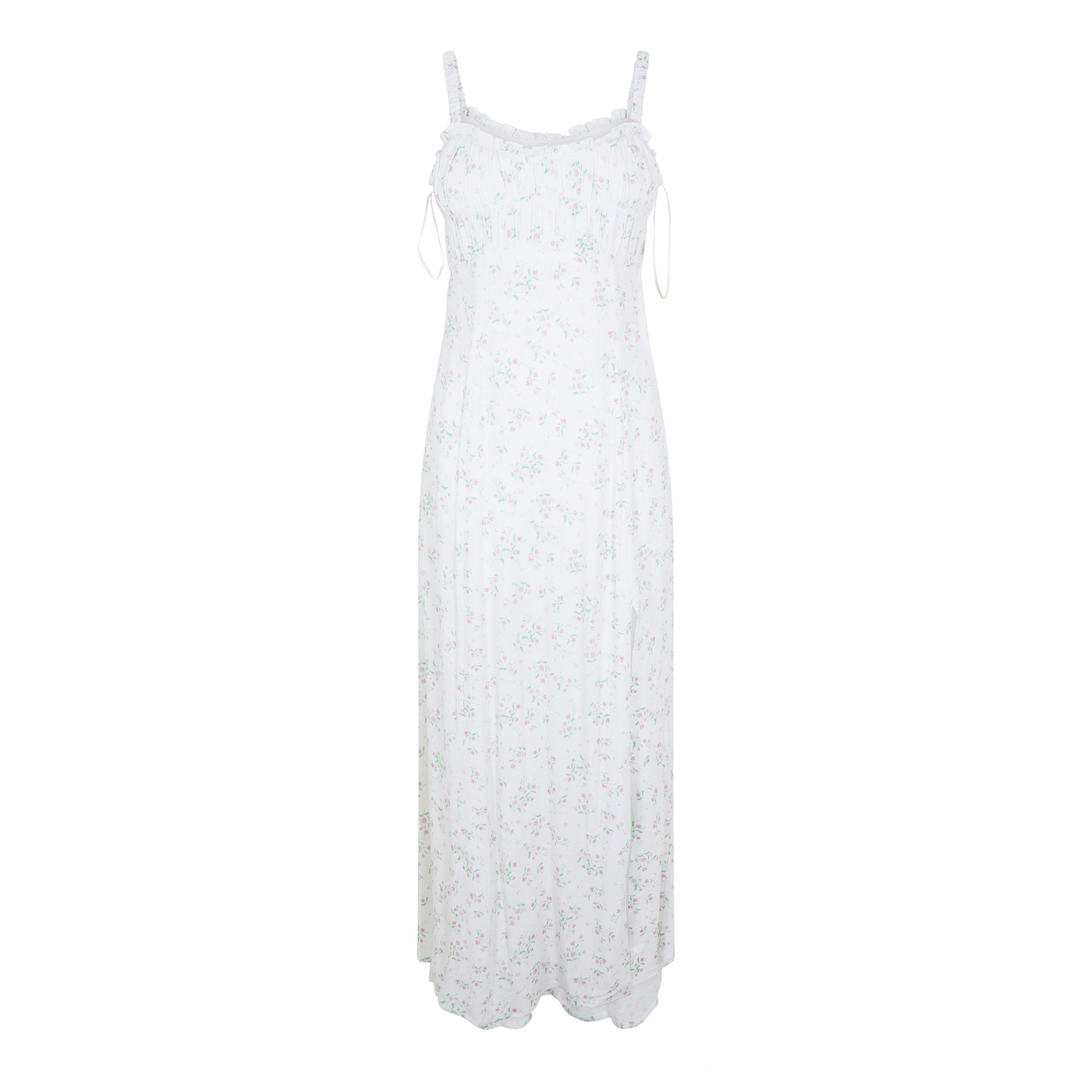 Jack Wills JW Ruched Midi slit Dress