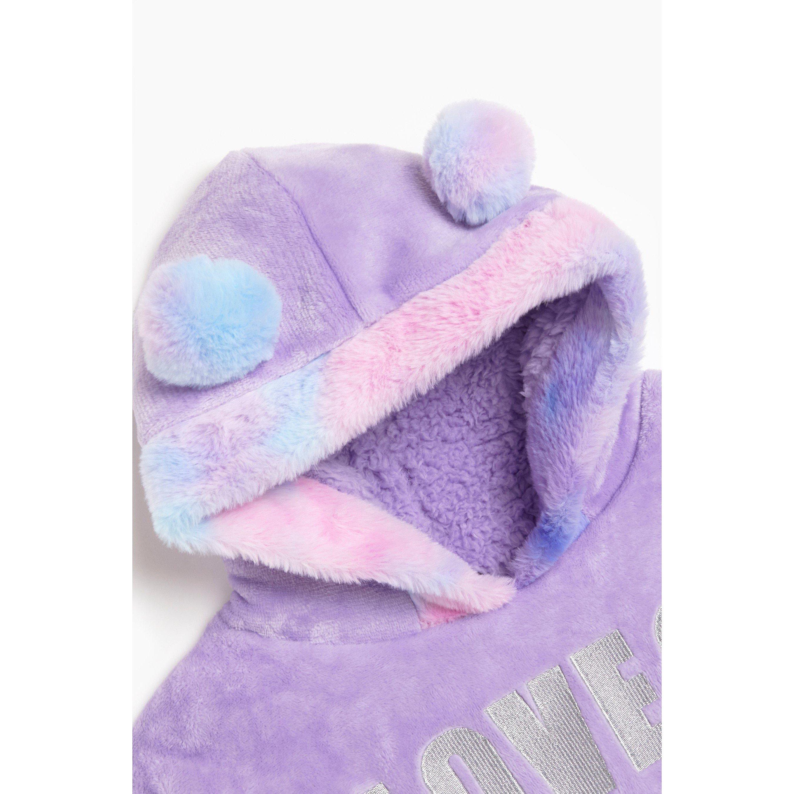 Be You Girls Luxury Purple Snuggle Hoodie