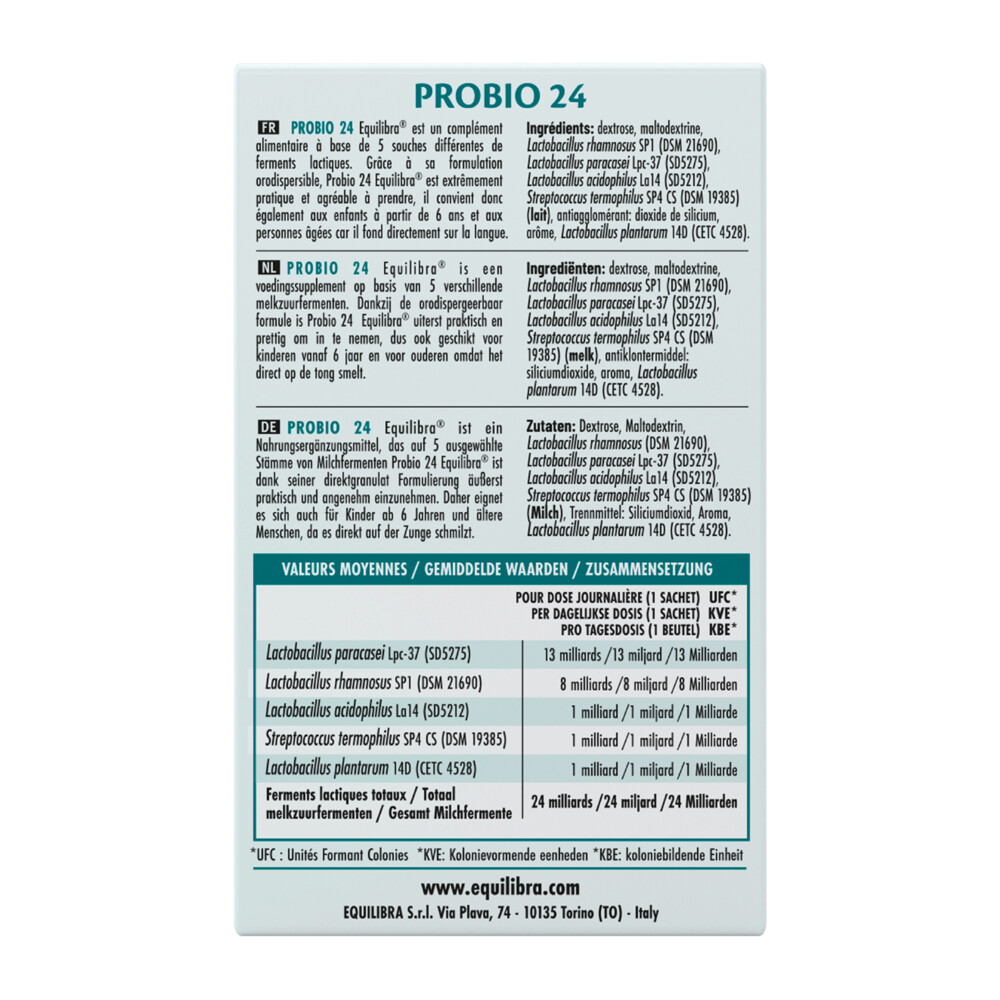 Equilibra 24 Billions Probiotics 10 stuks