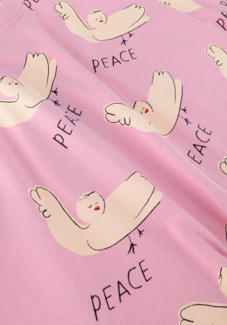 Jelly Mallow roze jelly mallow t-shirt peace t-shirt