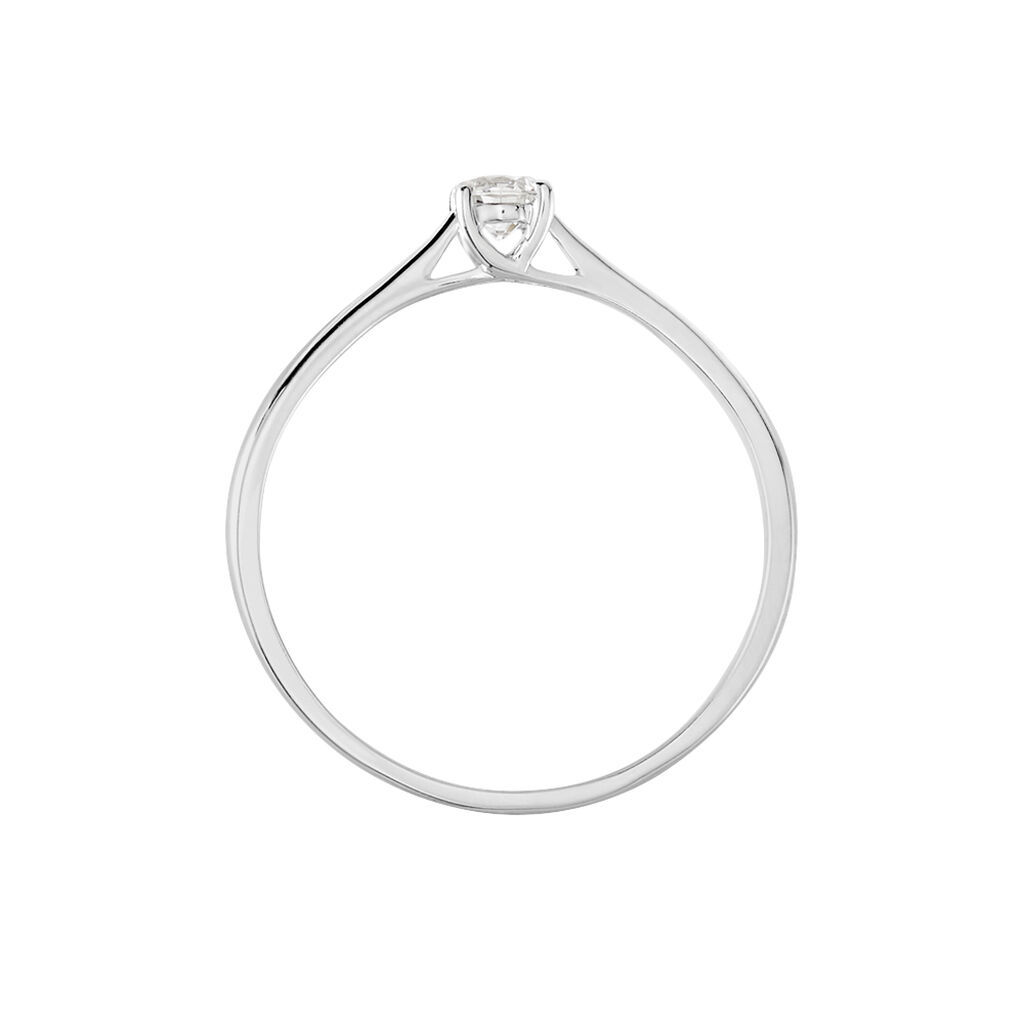 Bague Solitaire Aphrodite Or Blanc Diamant