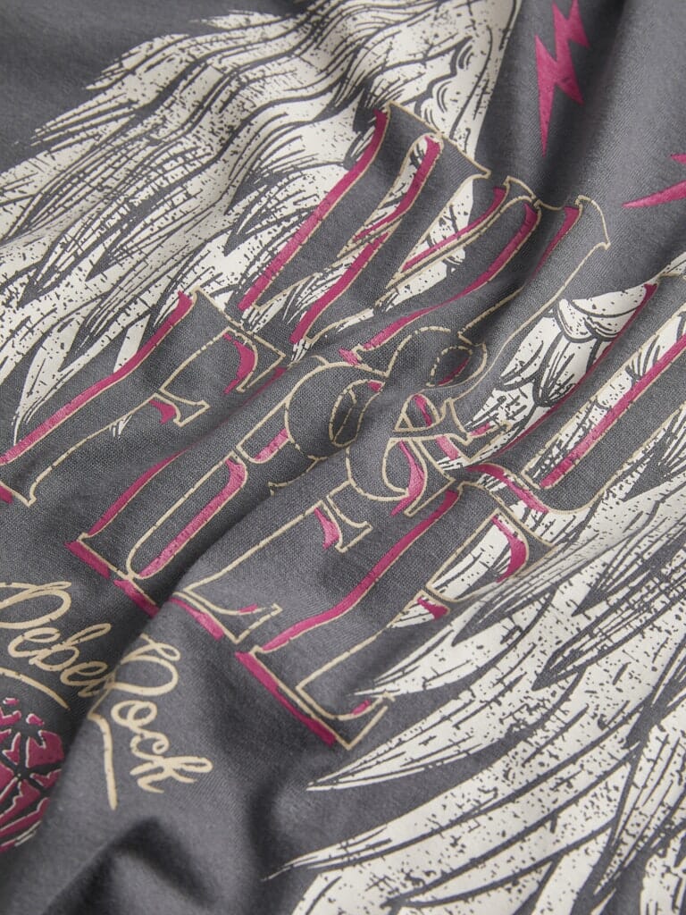 Jjxx Jxwilma Astrid Boxy Sl Tee Ft24 4777386 dark shadow wild free