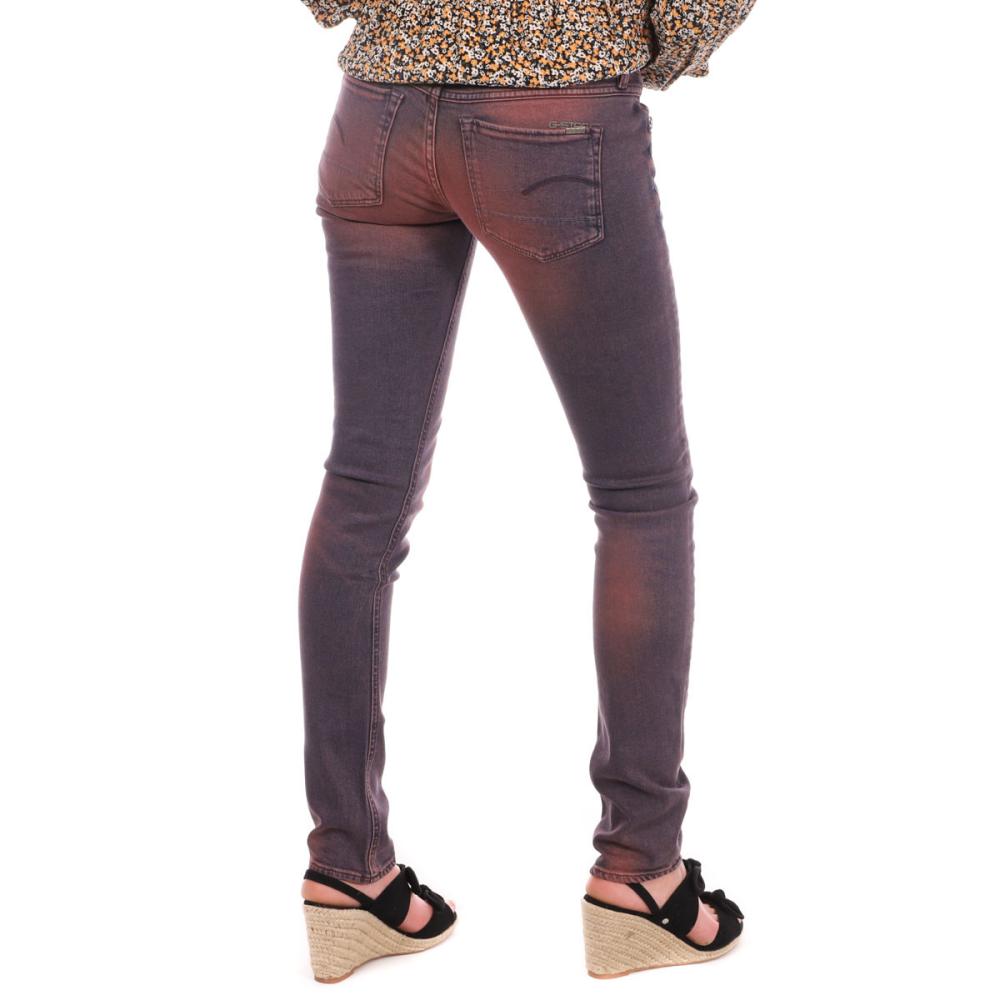 G-Star RAW Jean Skinny Rouge délavé Femme G-Star 3301
