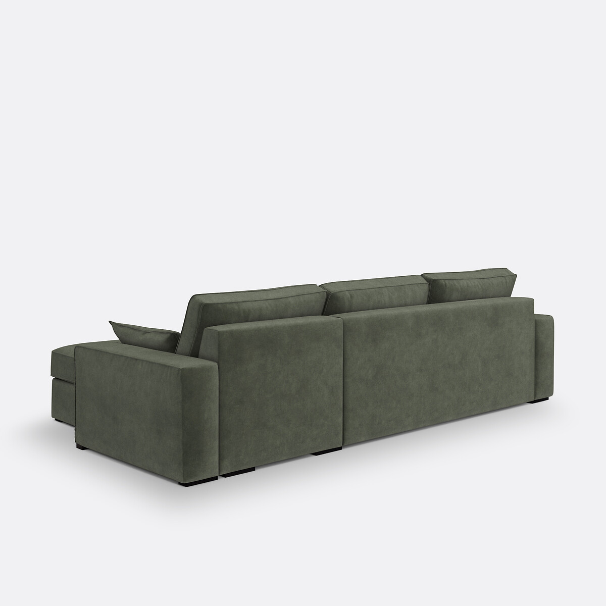 LA REDOUTE INTERIEURS<br>Sofá-cama de canto em veludo, espuma Cécilia