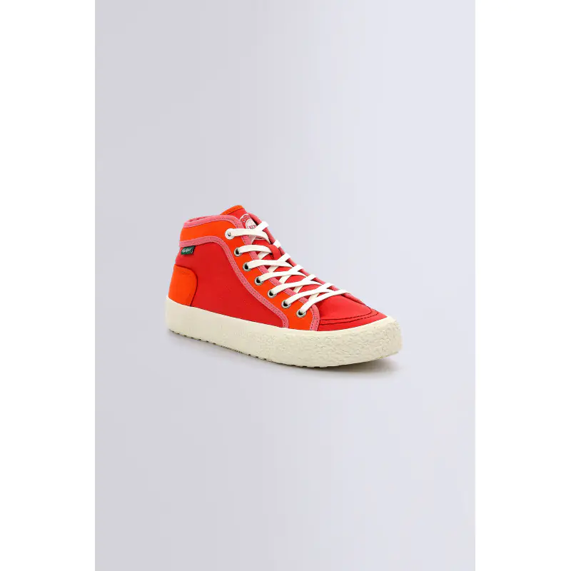 ARVEILER ROUGE ORANGE SNEAKERS HAUTES Textile Femme