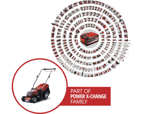 Einhell Power X-Change GE-CM 36/36 Li accu grasmaaier inclusief accu (2x4,0Ah) en 2 Power X-Change systeemladers