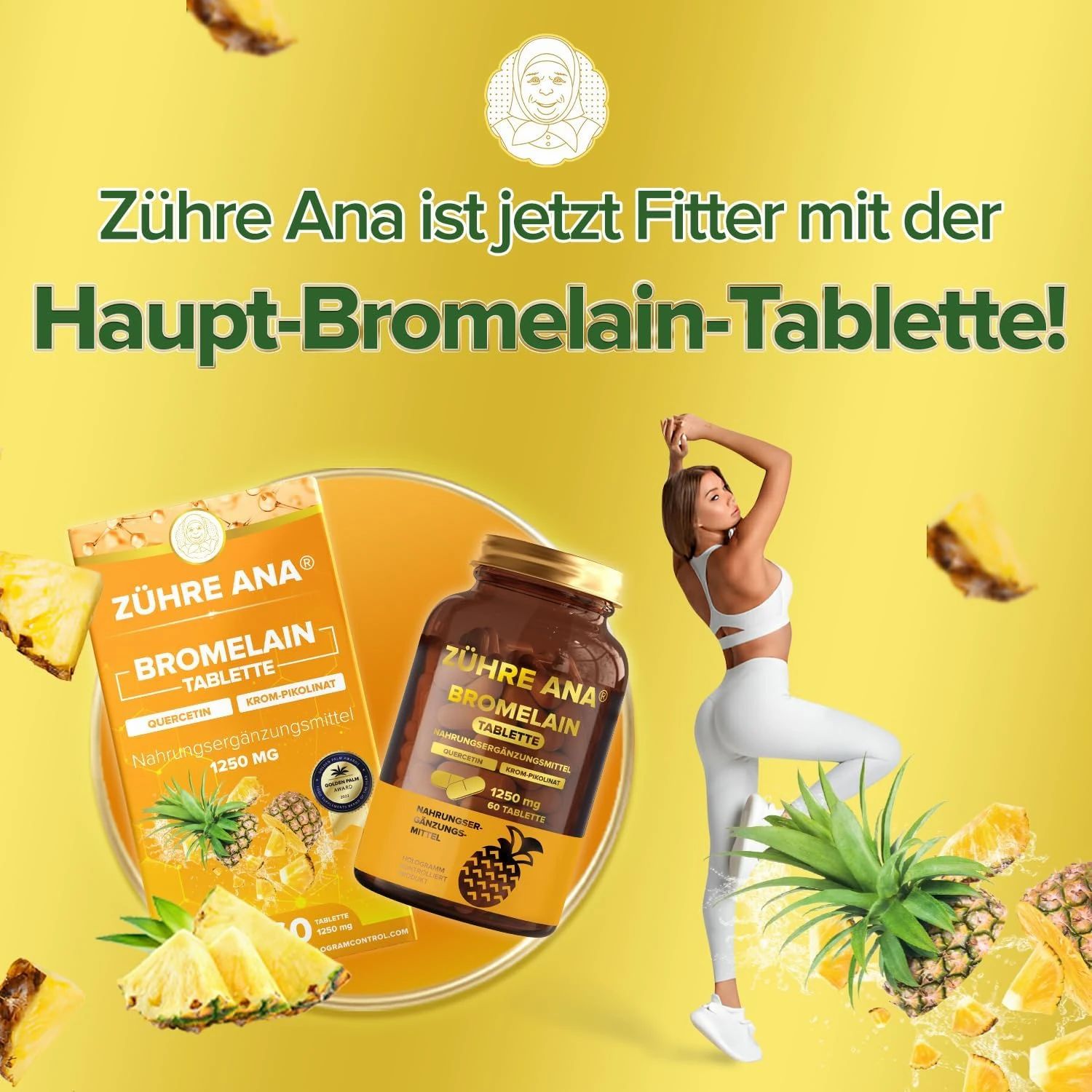 Zühre Ana Bromelain Kapseln mit Ananasextrakt
