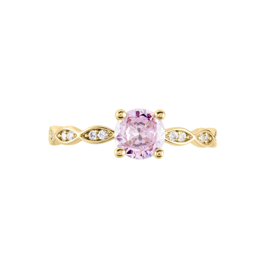 Bague Kurt Plaqué Or Jaune Oxyde De Zirconium