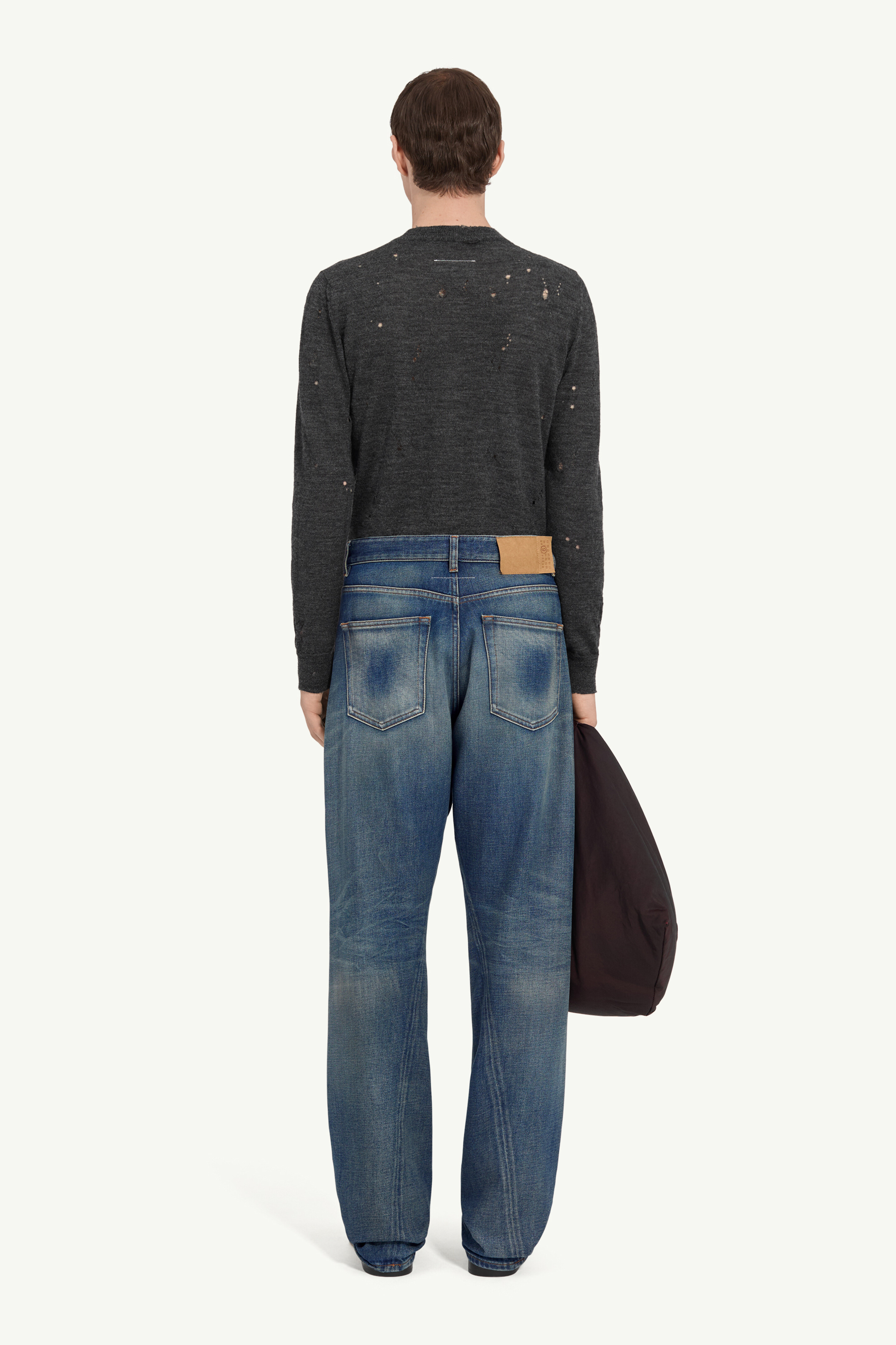 Jean ample taille haute pour homme | MM6