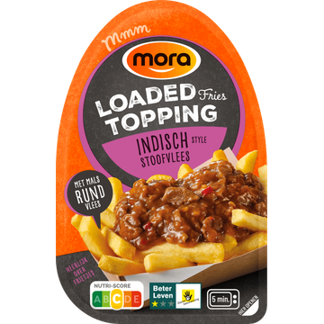 Mora Loaded Fries Topping Indisch Style Stoofvlees 150g