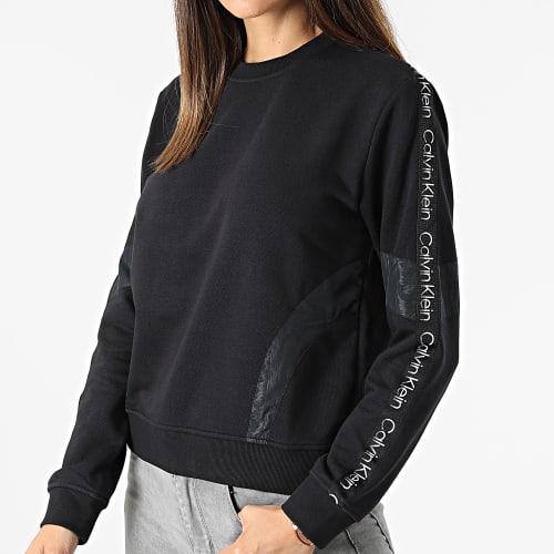 Sweat Crewneck A Bandes GWS2W316 Noir