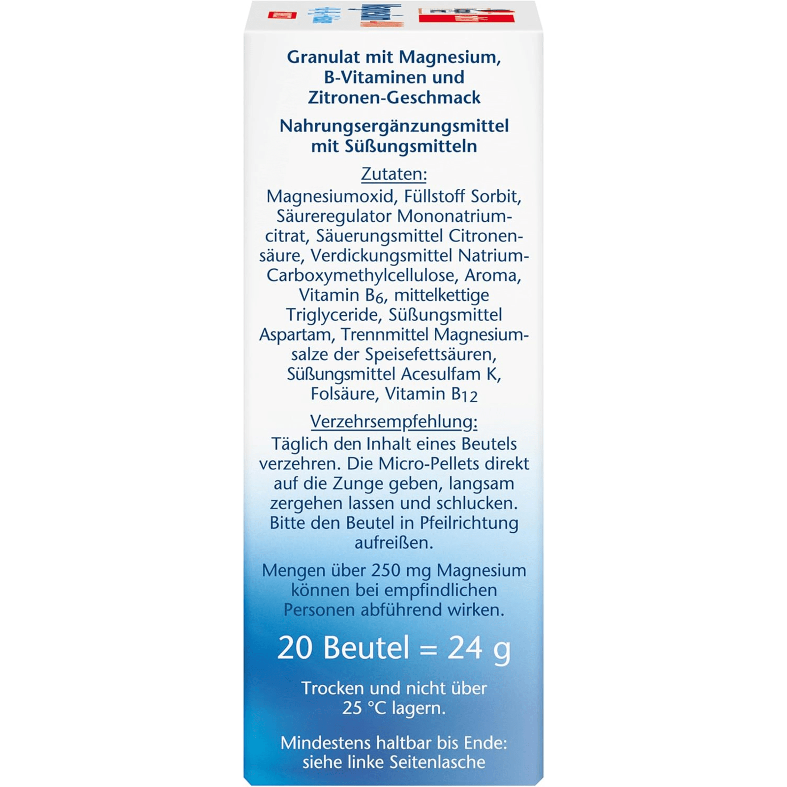 Magnesium 400 + B-Vitamine direct (20x1,2g)