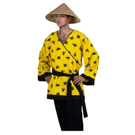 Festartikel Müller Chinesenbluse mit Gürtel für Damen und Herren, Größe L