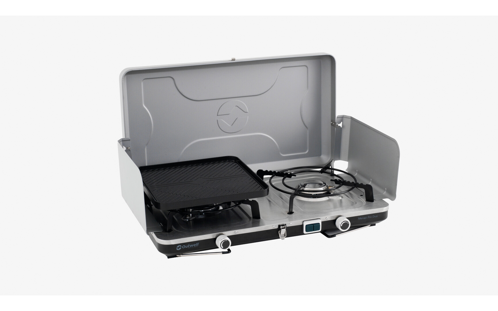 Outwell Kartuschen Gaskocher Merapi Pro Duo Deluxe mit 2 Kochstellen / 6000 W