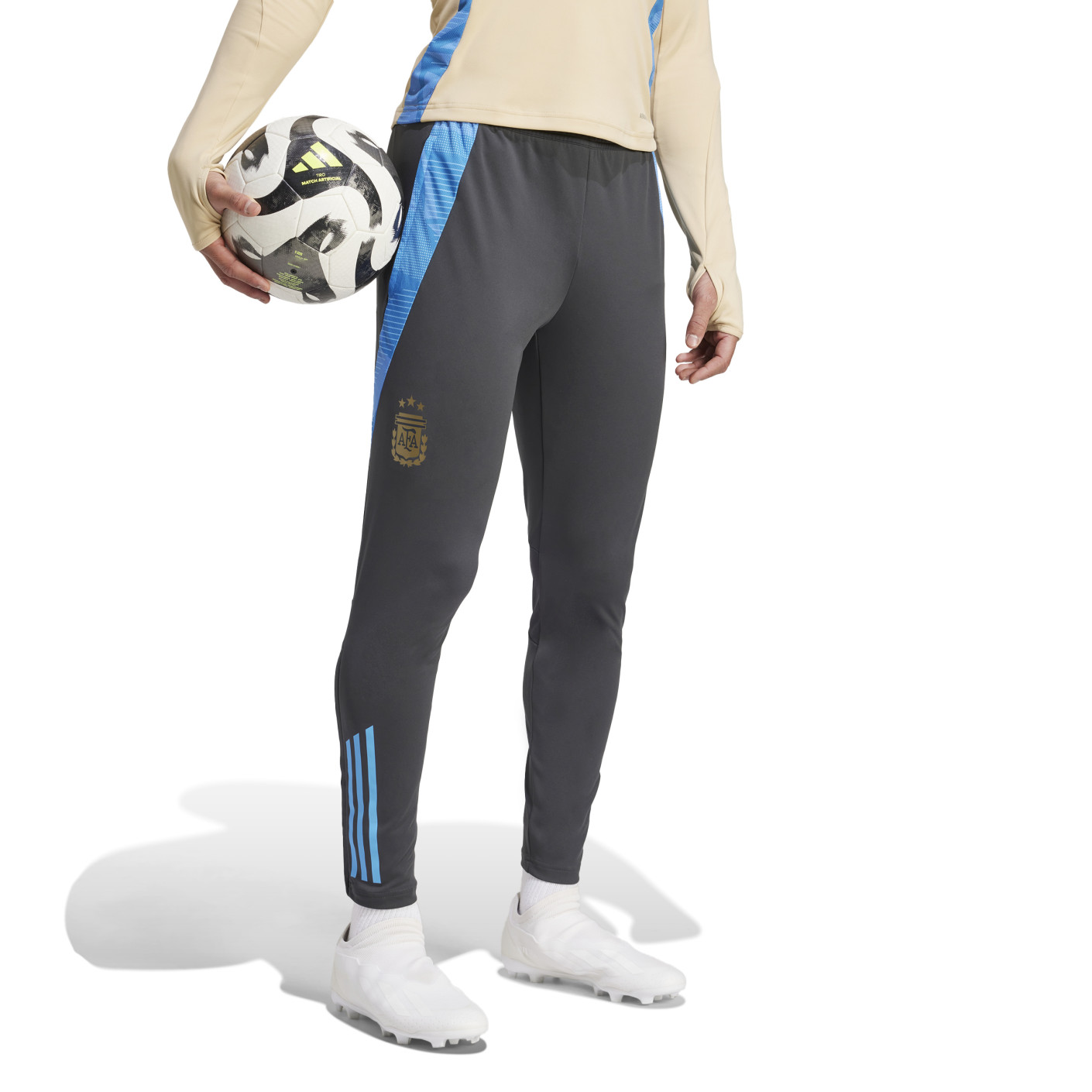 Adidas Argentinië Trainingsbroek 2024-2026 Donkergrijs Lichtblauw Goud