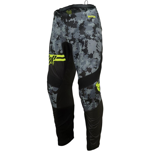 Thor Motocross - Pantalon Sector Digi Camo Noir / Camouflage Noir / Jaune fluo