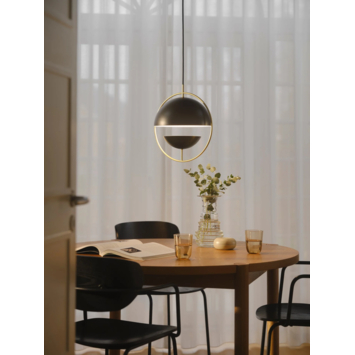 Nordlux hanglamp Tavia zwart messing 40W - E27