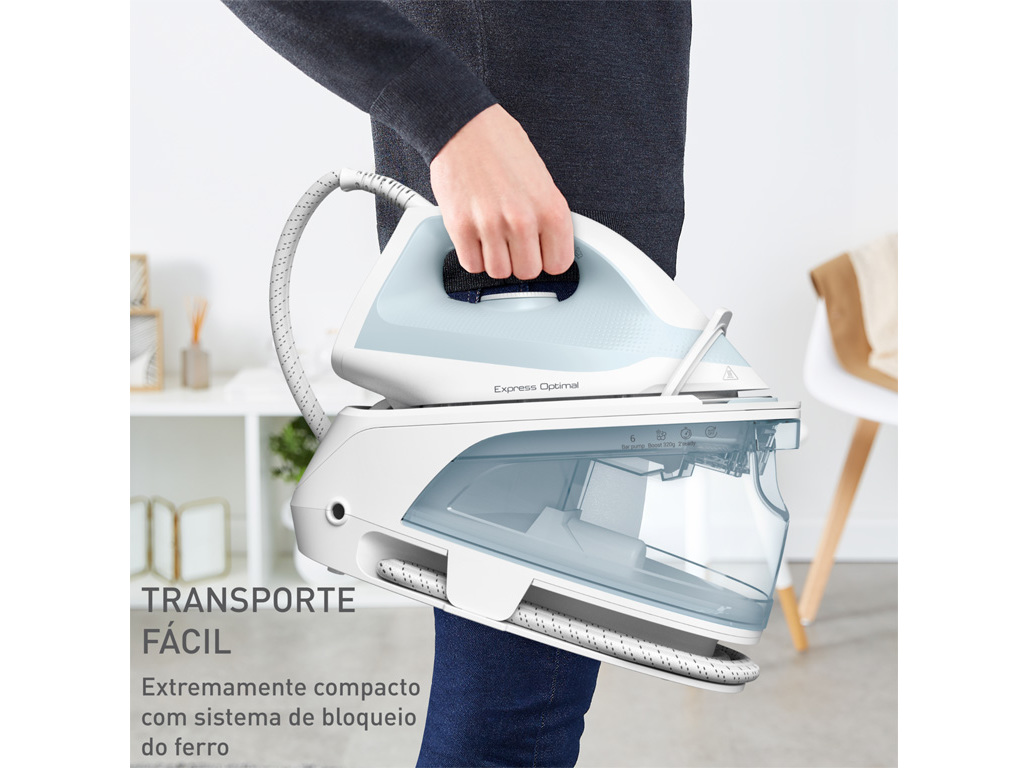 GERADOR A VAPOR TEFAL SV4210E0 OPTIMAL STEAM AUTONOMIA ILIMITADA 2200W 6BARS