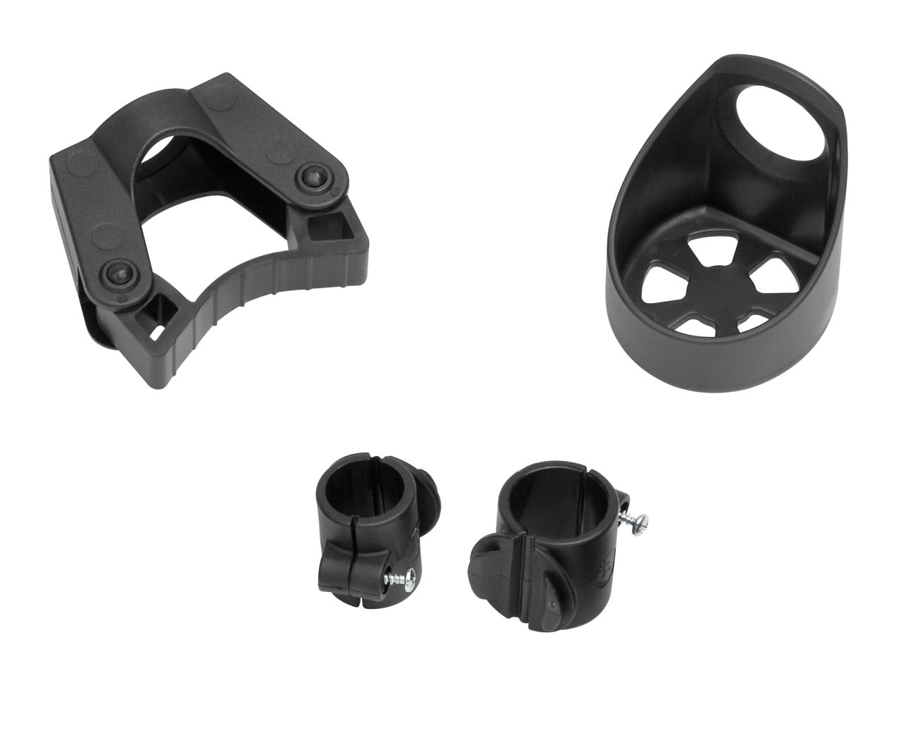 Stockhalter Stockhalterung Stockhalterset für Rollator und Rollstuhl