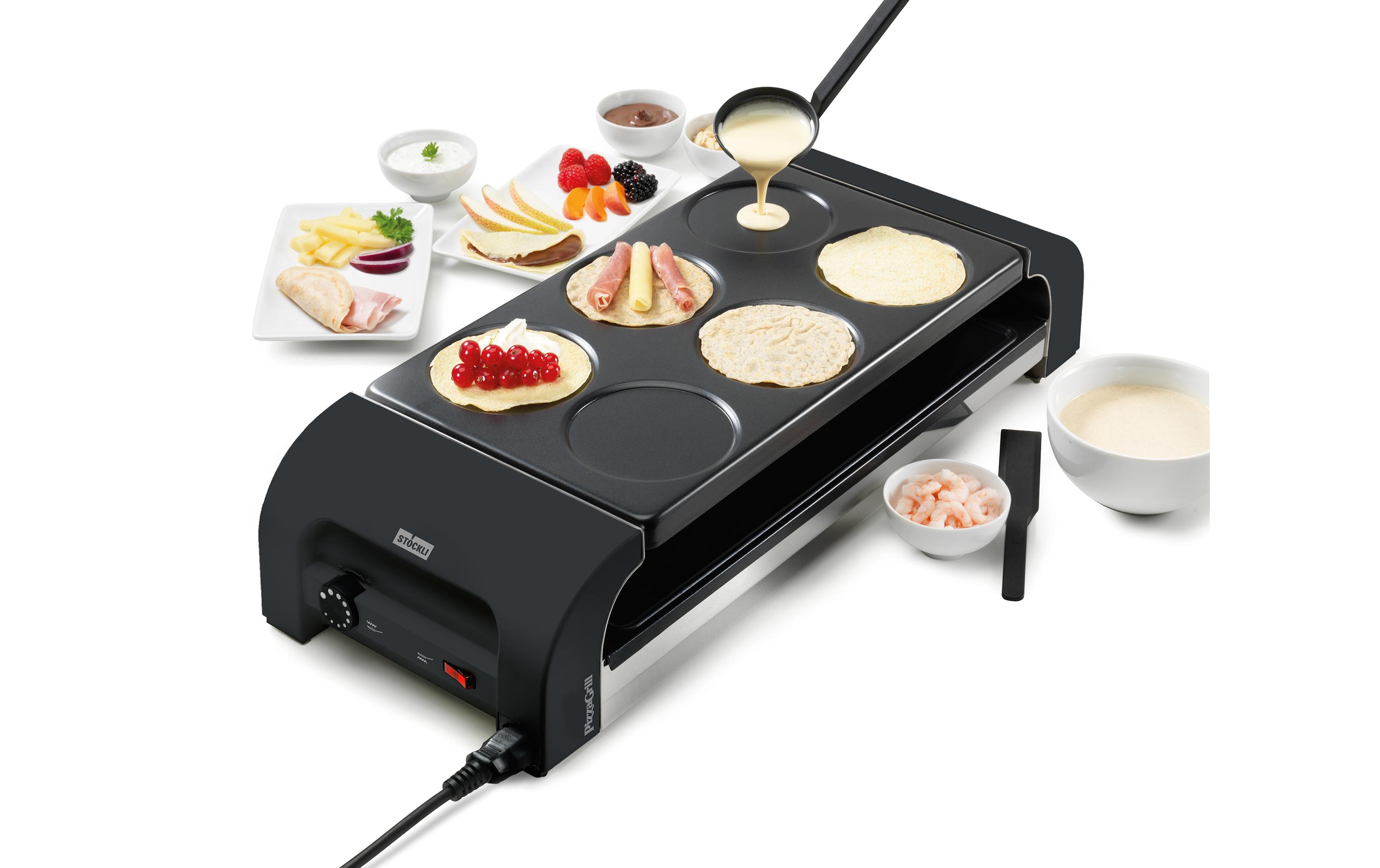 Crêpeplatte zu PizzaGrill for8 und CrispyCrêpes-Platte für sechs Mini-Crêpes