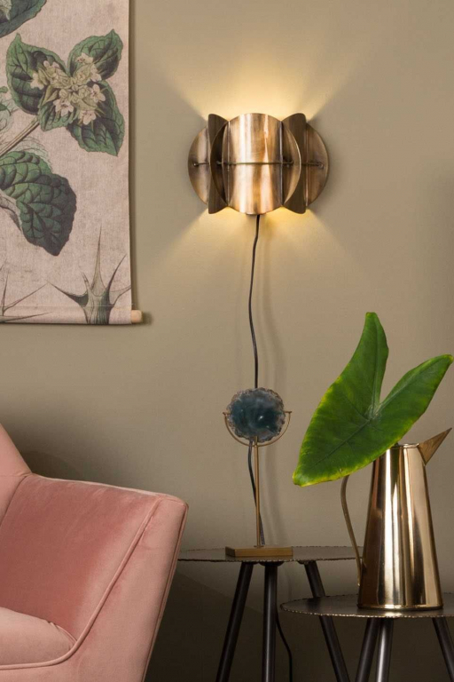 Dutchbone Corridor wandlamp antique brass