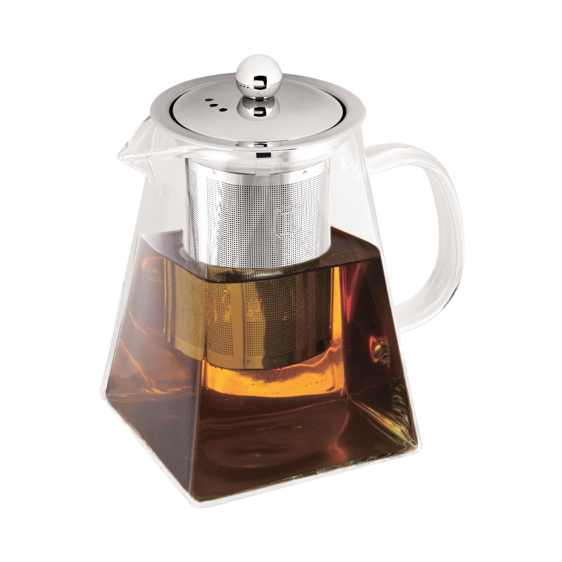 Berlinger Haus Teekanne aus Glas mit Edelstahl Filter 750 ml