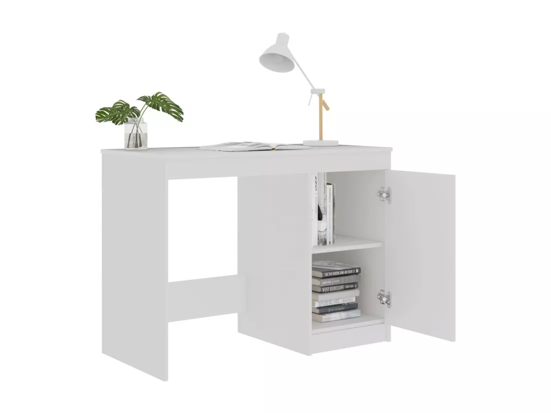 Bureau Blanc 100x50x76 cm Bois d'ingénierie