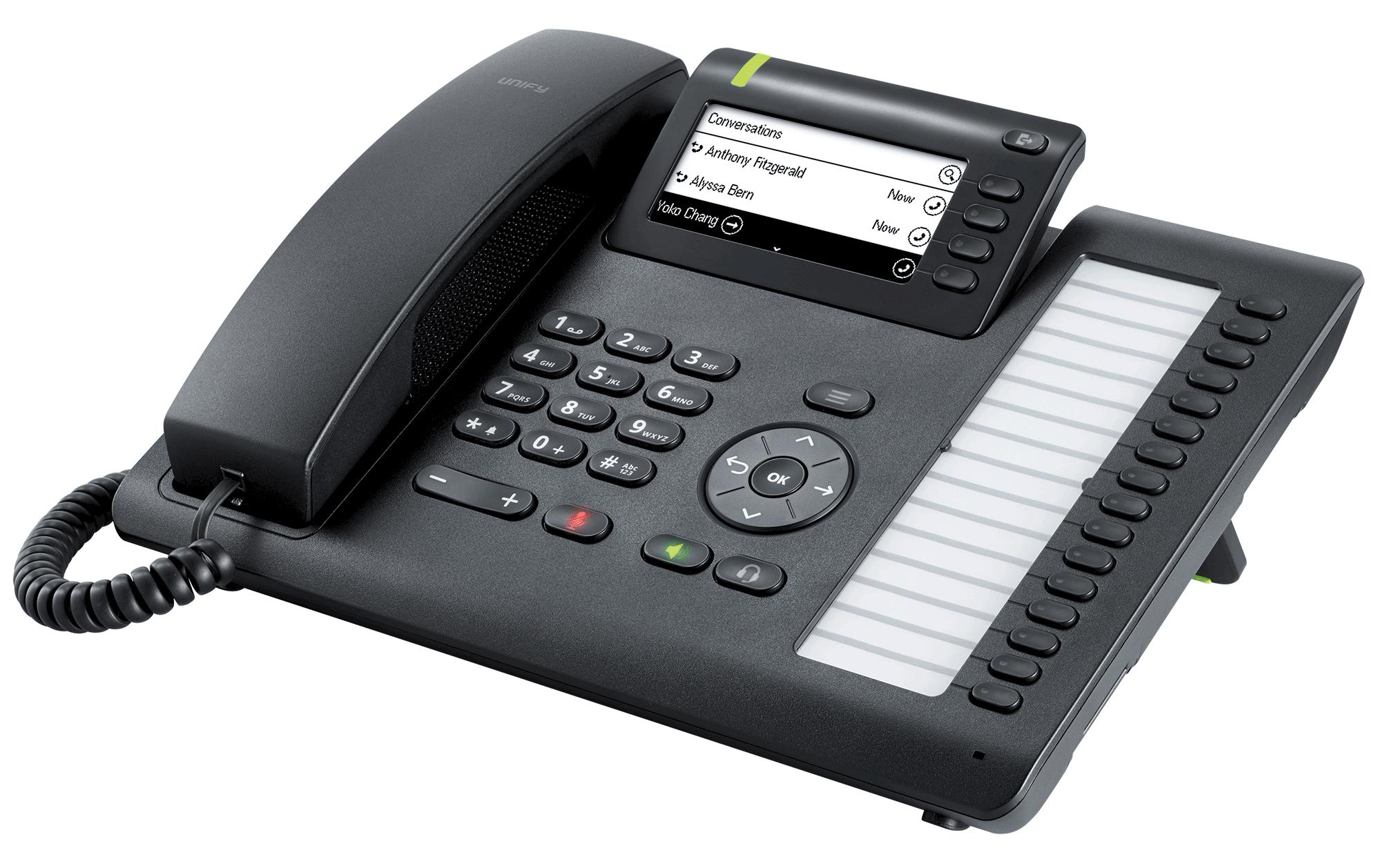 Tischtelefon CP400 Schwarz<br>PoE-fähiges VoIP-Tischtelefon